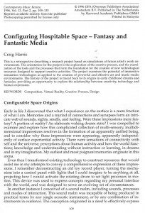 Configuring Hospitable Space