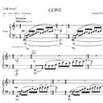 "GONE" – the music score for Craig Harris' suite about loss.